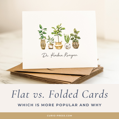 Flat vs. Folded Notecards - Which is more popular and why