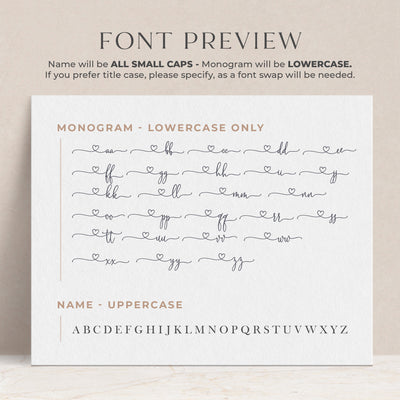 Precious Monogram: Folded Card Set