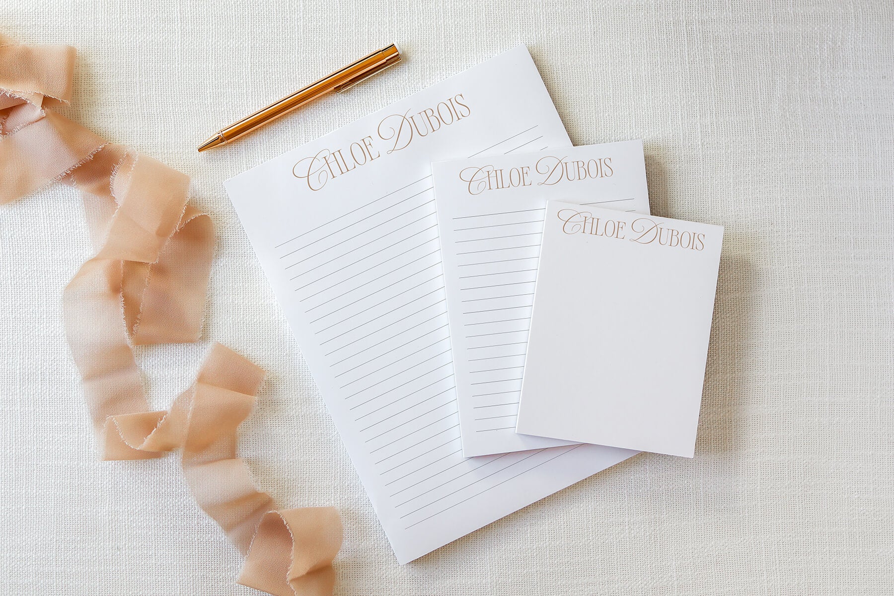 At Curio Press, every item is perfectly personalized just for you - coordinate note cards with notepads to match your vibe!