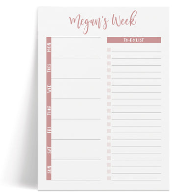 Weekly Plan: Notepad