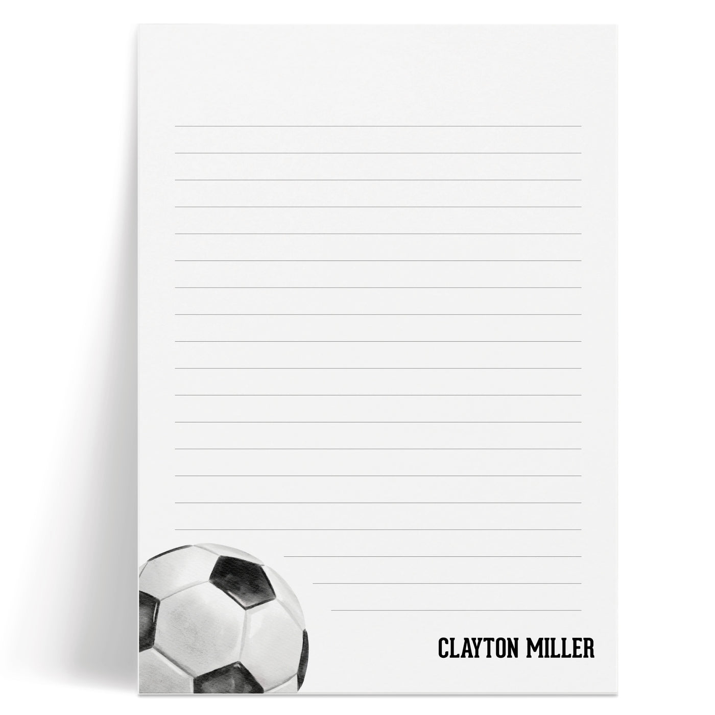 Soccer: Notepad