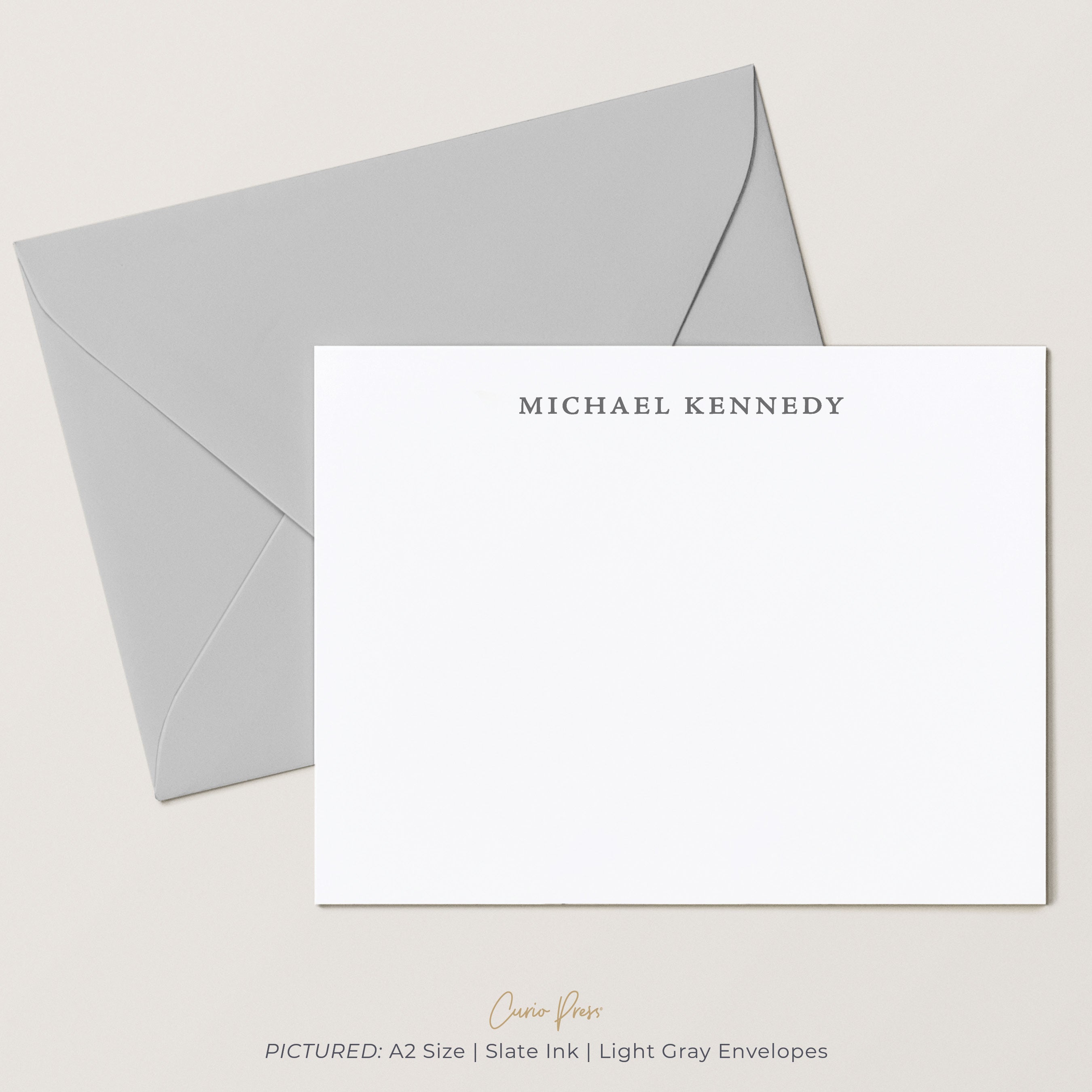 Simplicity, Customized Flat Note Cards