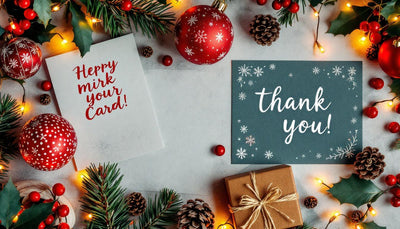 Christmas Thank You Cards with Warm Wishes
