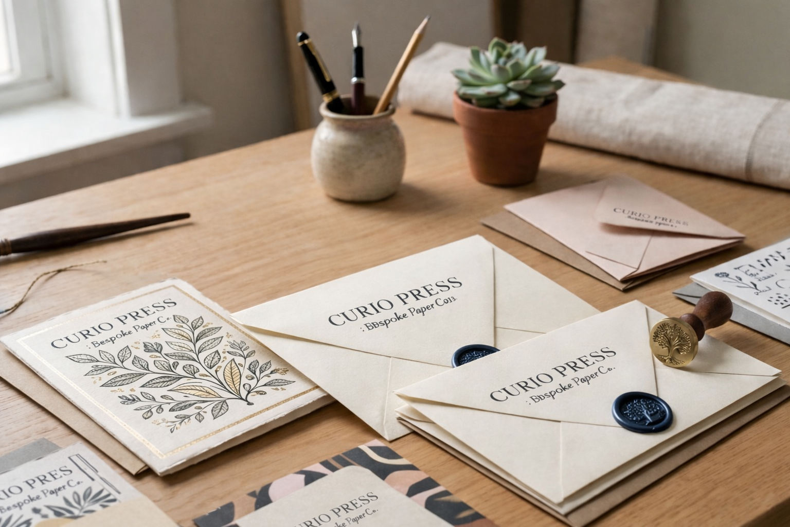 Personal Note Design Custom Notecards: Personalized Designs, Sizes, and Options – Curio Press