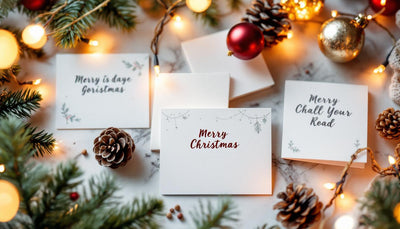 Personalized Note Cards for Christmas Gifts