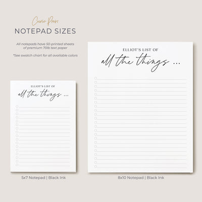 All the Things: Notepad