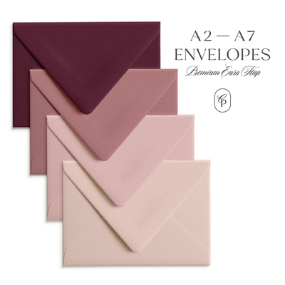 Our premium A2 and A7 envelopes are perfect for cards, invitations and RSVPs