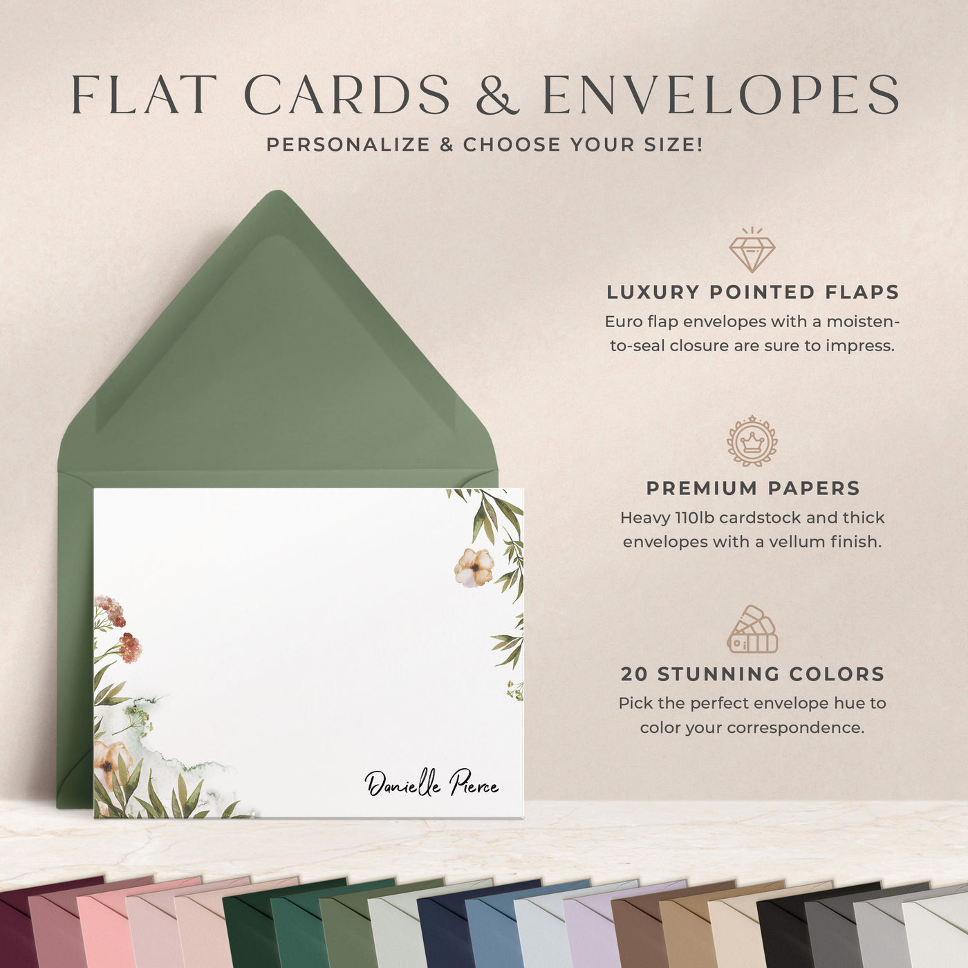 Wildflowers: Flat Card Set