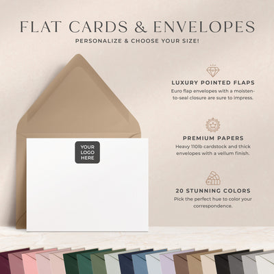 Your Business Logo: Flat Card Set