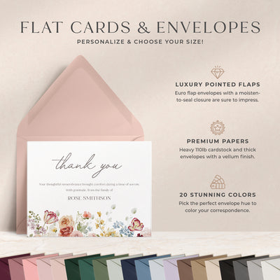 Gratitude Thank You Flat Cards