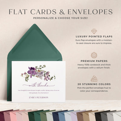 Reflection Thank You Flat Cards