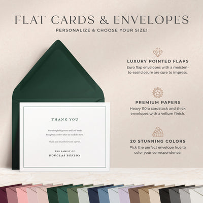 Comfort Thank You Flat Cards