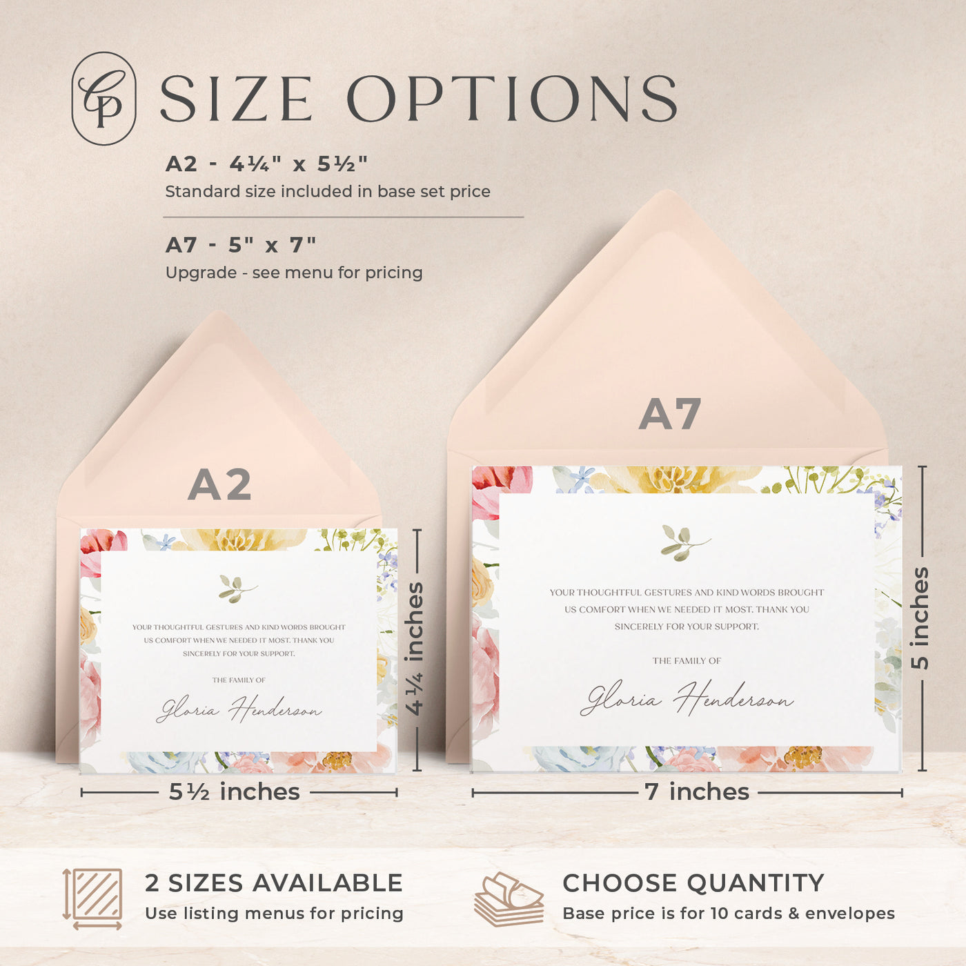Abide Thank You Flat Cards