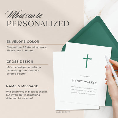 Reverence Thank You Flat Cards