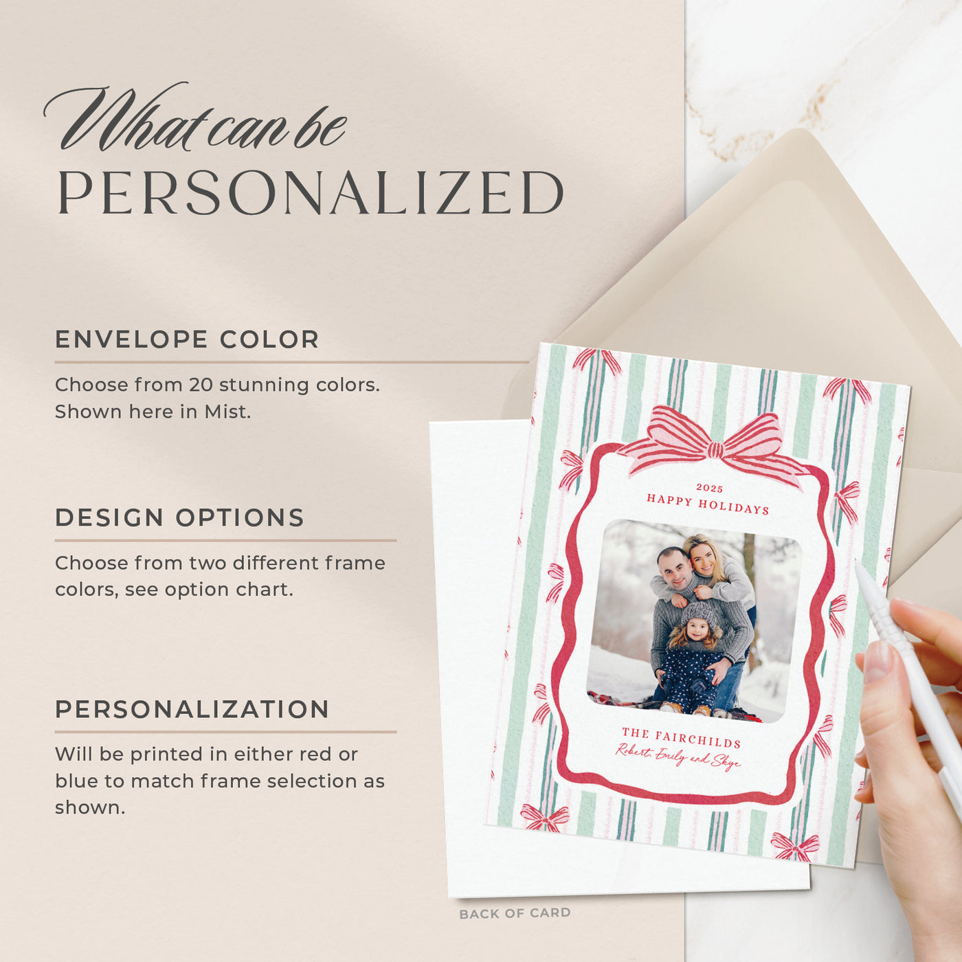 Ribbons & Bows: Holiday Cards