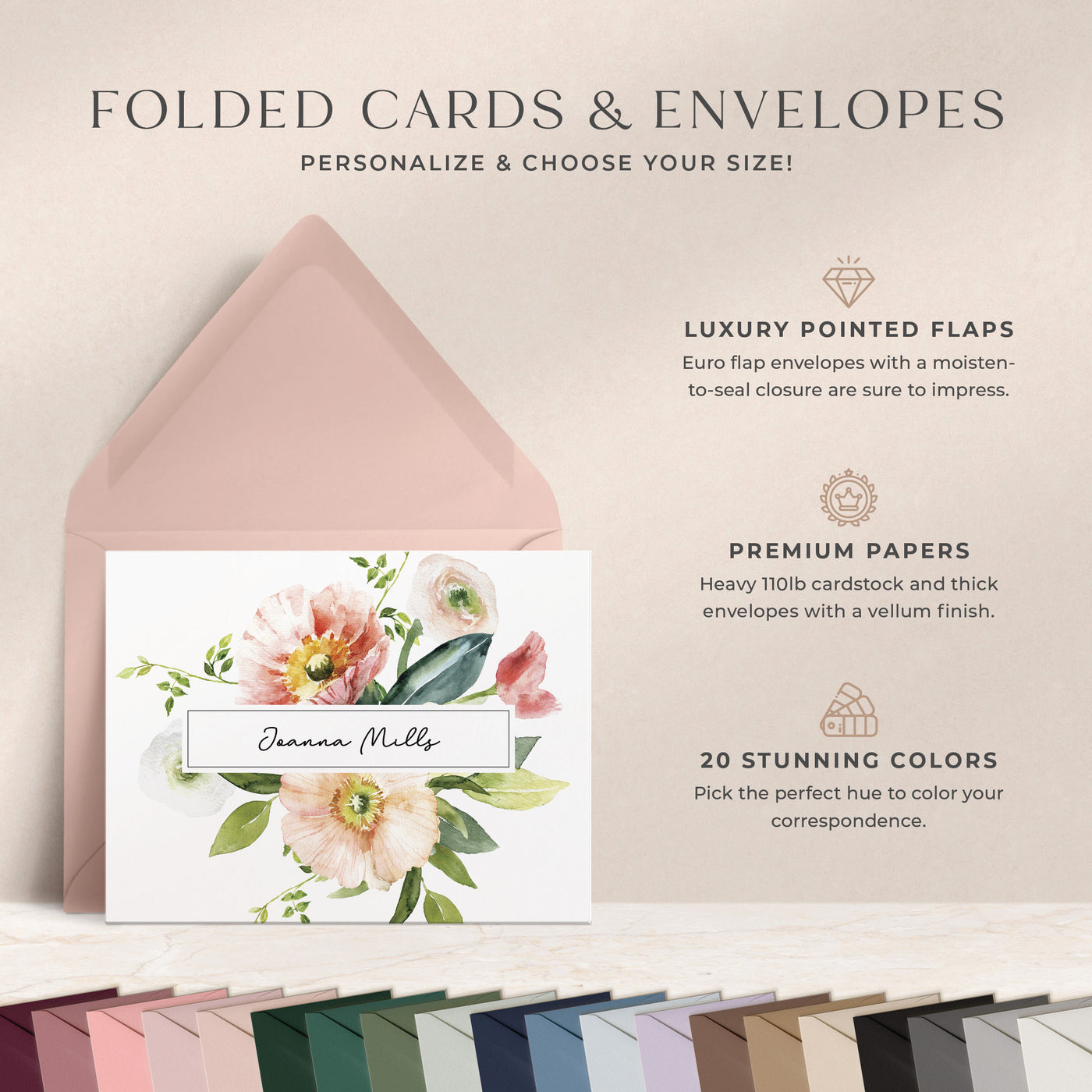 Posie: Folded Card Set