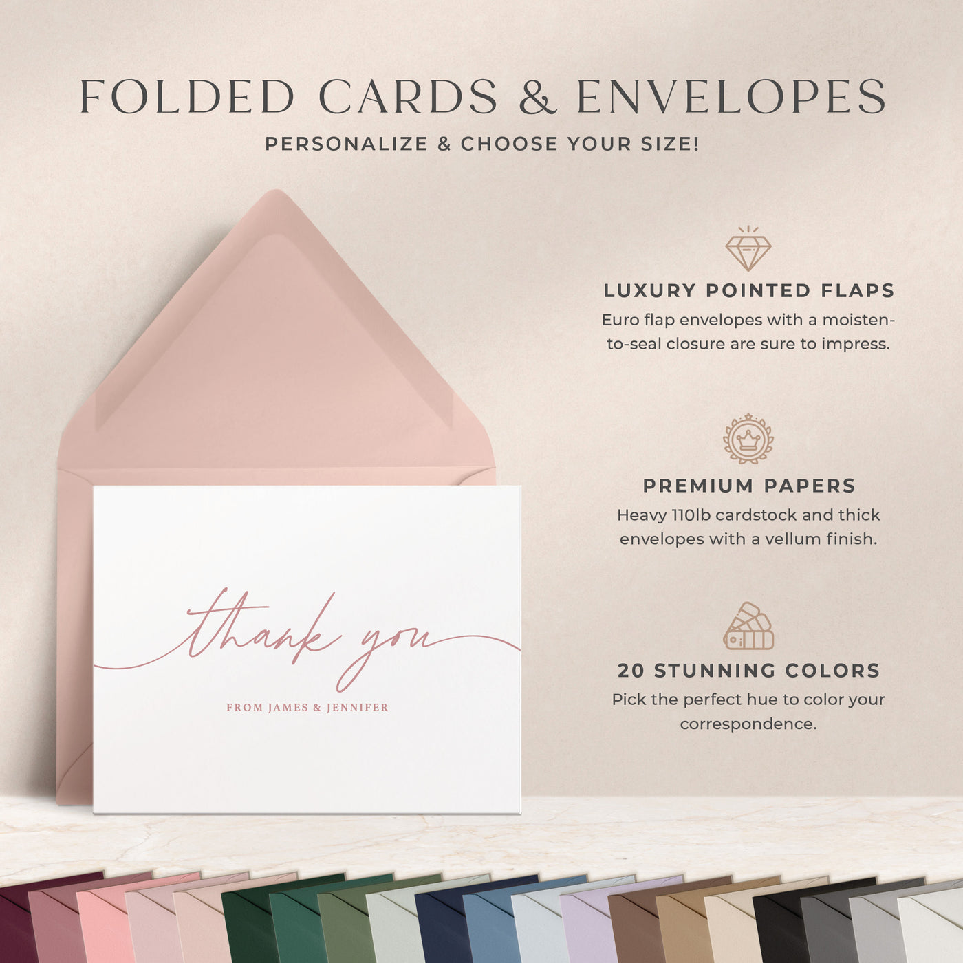 Flourishes: Folded Card Set