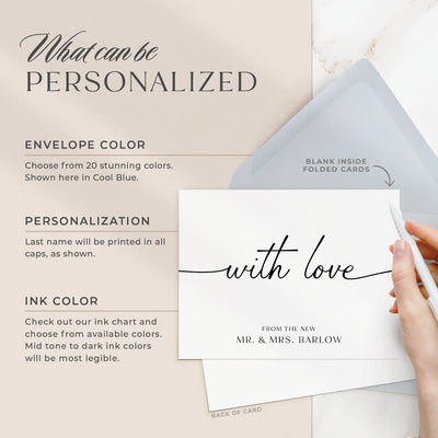 With Love: Folded Card Set