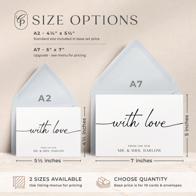 With Love: Folded Card Set
