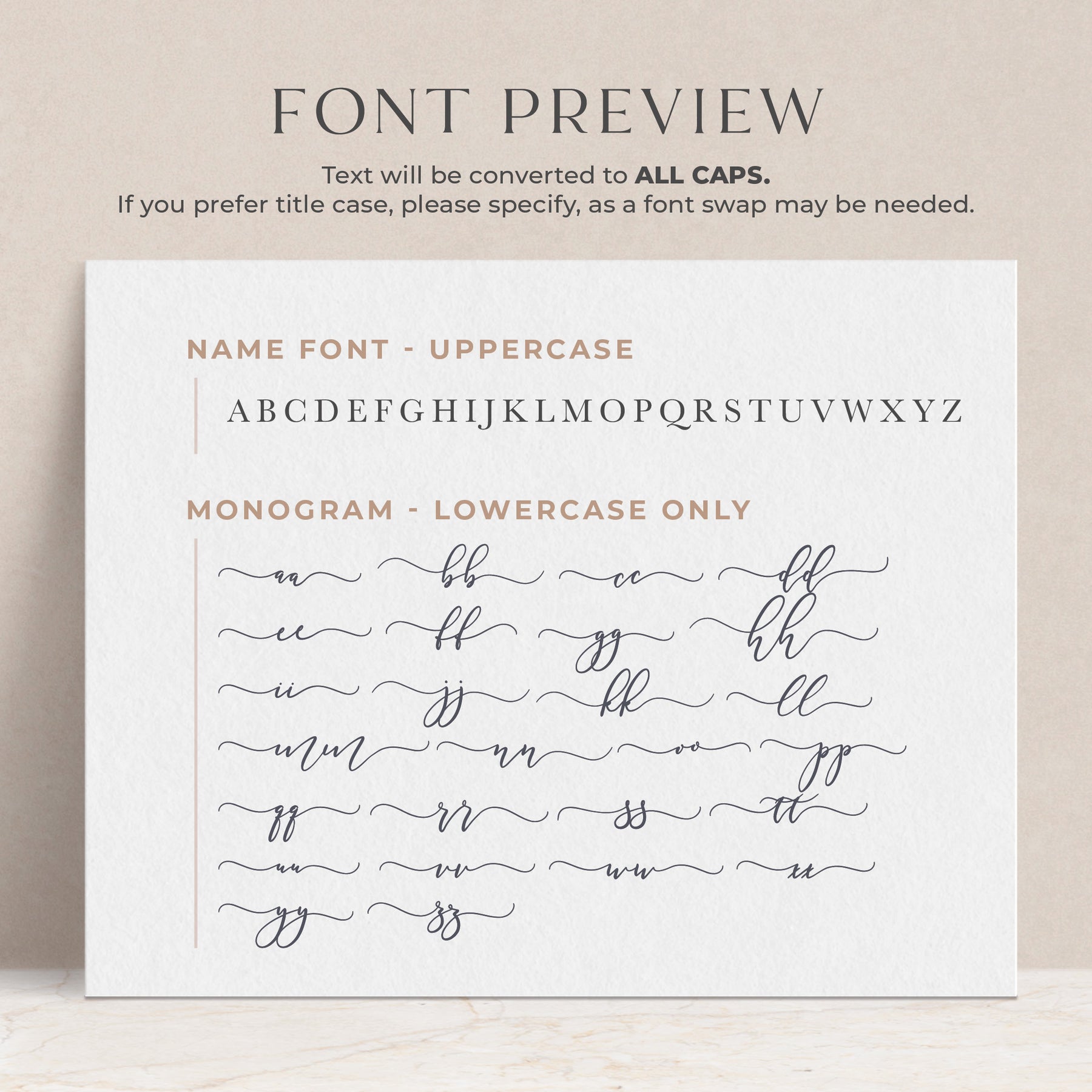 Delicate Note Delicate Monogram | Monogrammed Note Cards | Curio Press
