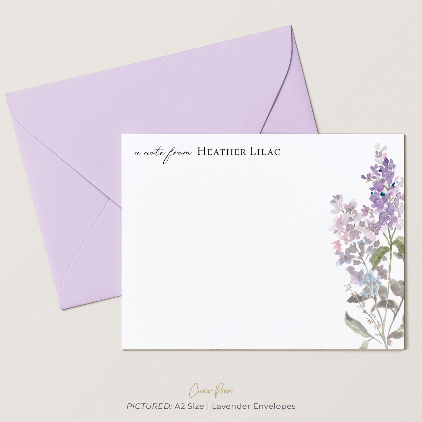 Lilac: Flat Card Set