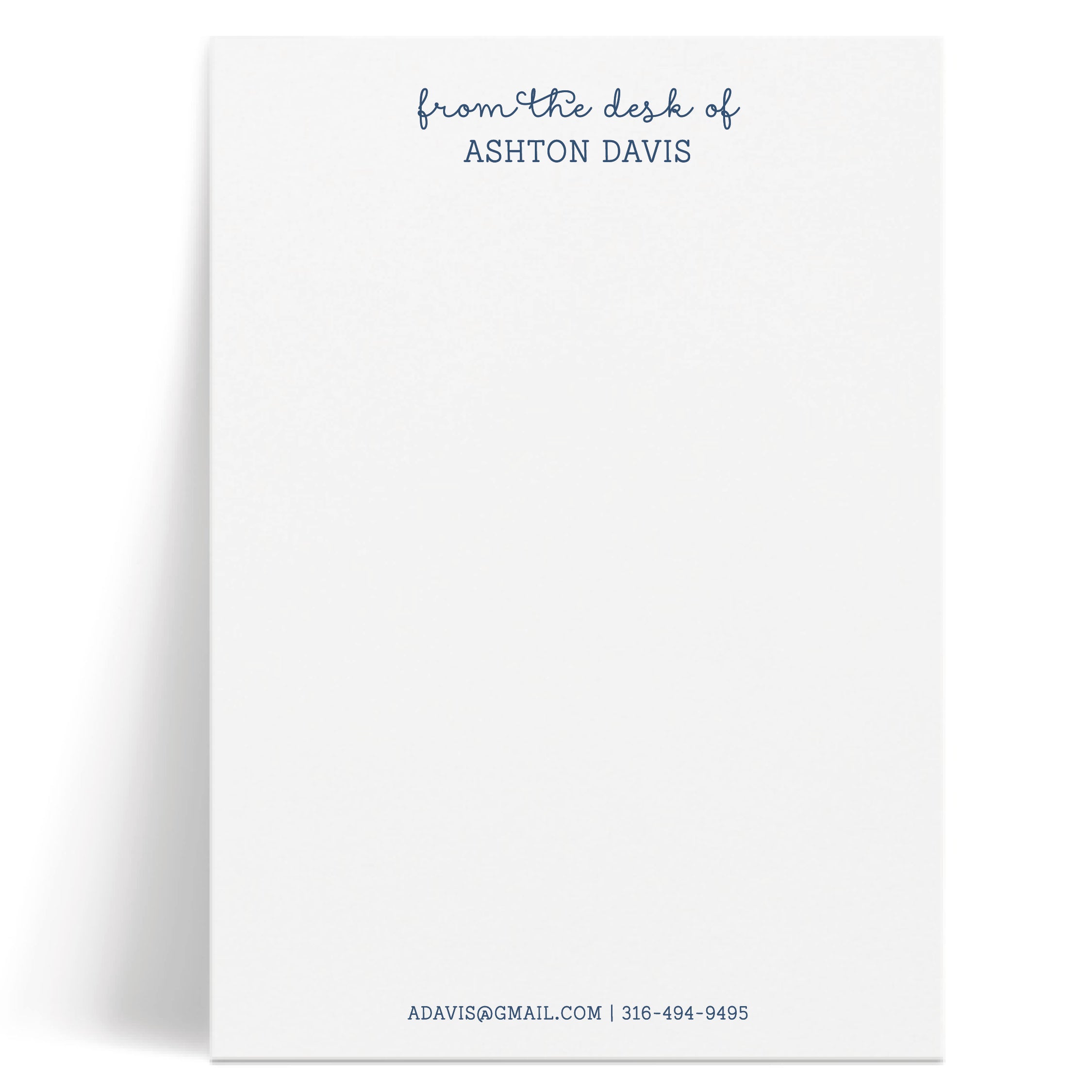 Fancy Notes | Monogrammed Notepad | Curio Press