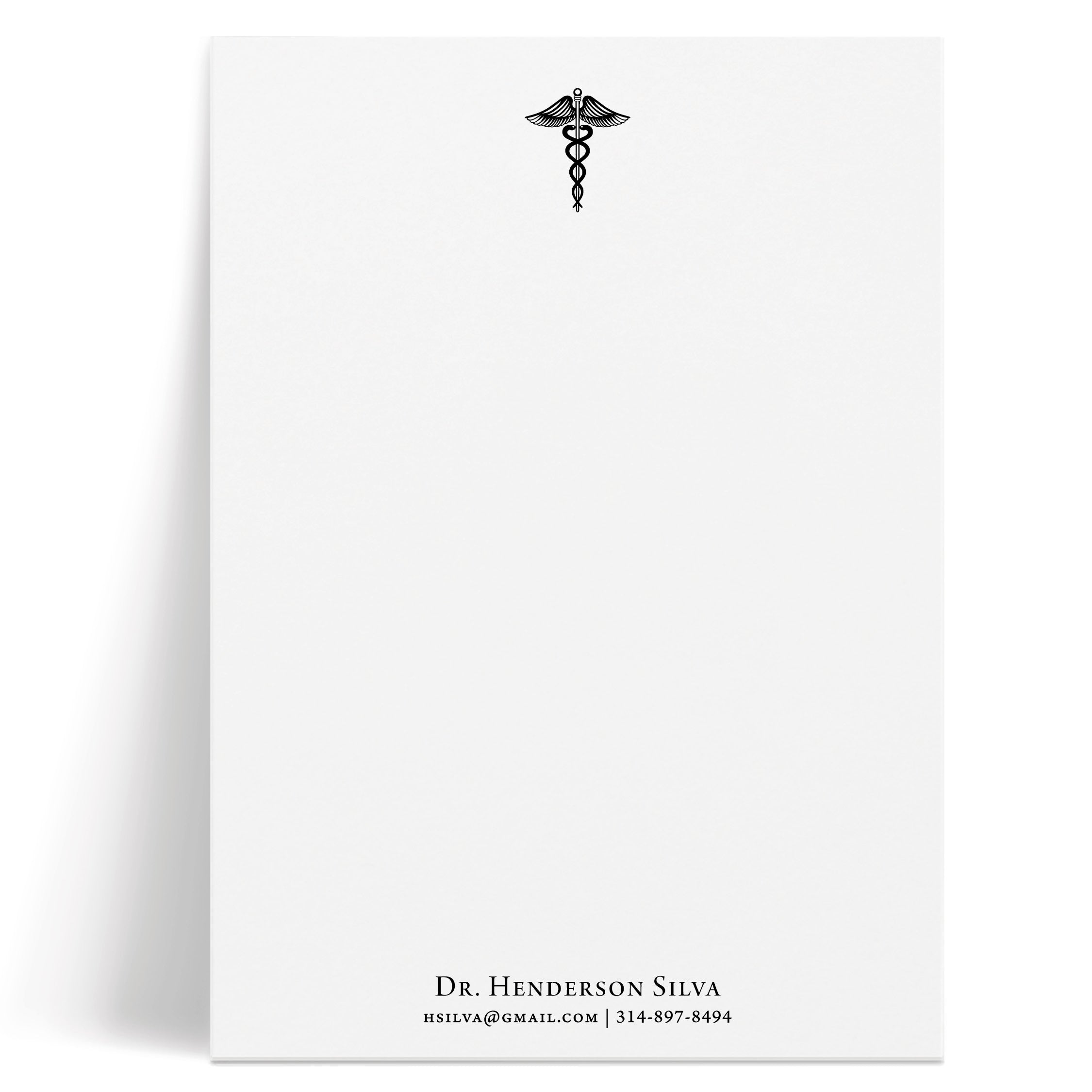 Caduceus | Customized Notepad | Curio Press