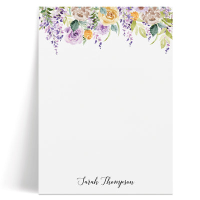 Purple Flowers: Notepad