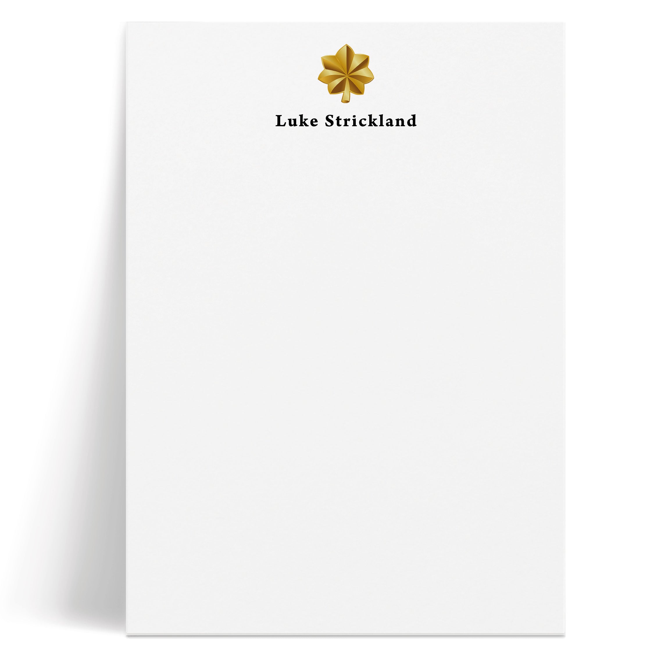 Personalized Notepad Military Military Officer | Personalized Notepad | Curio Press