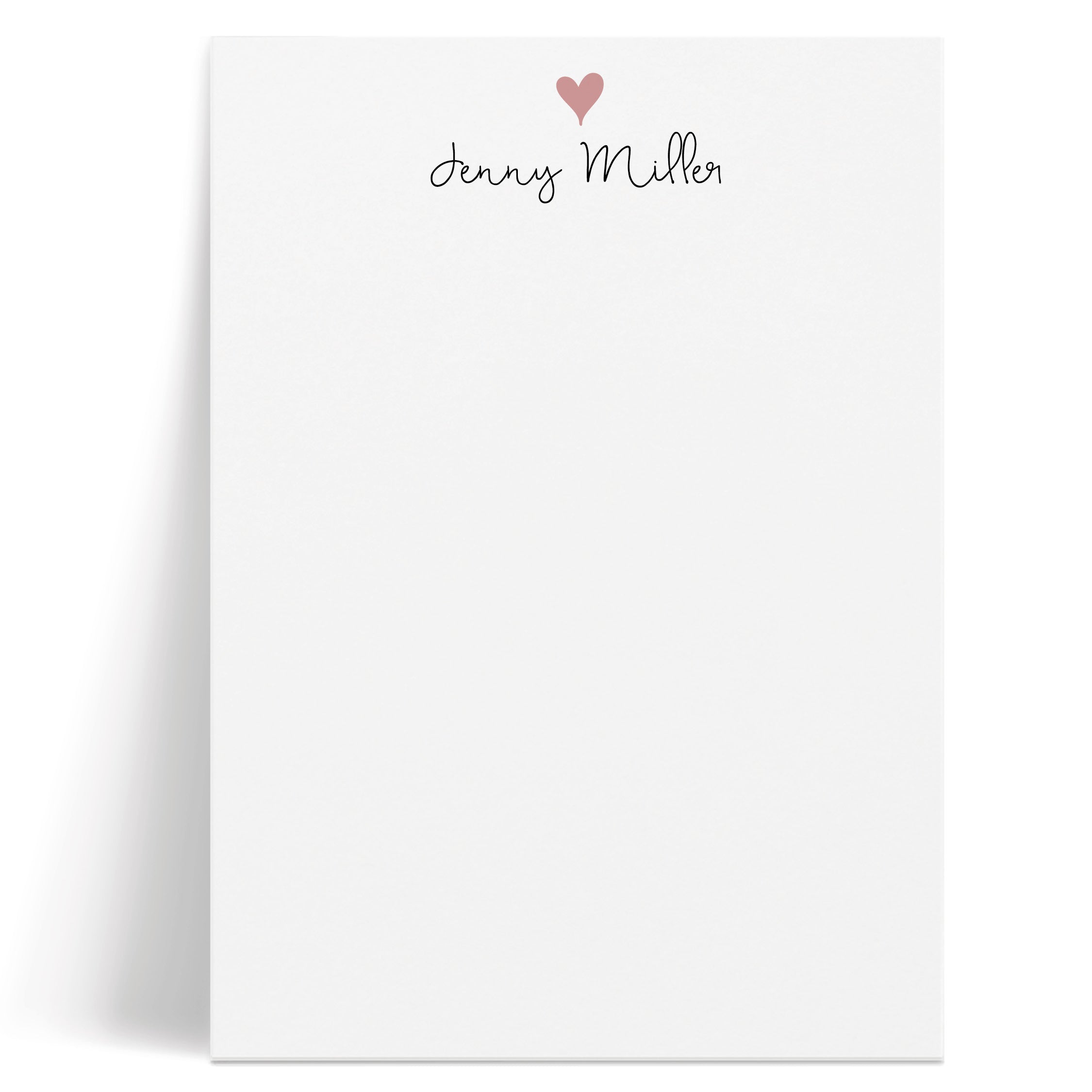 Lovely Heart | Personalized Notepad | Curio Press