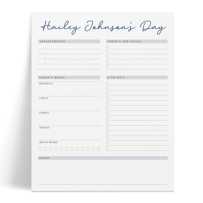 Intentions Daily Planner: Notepad