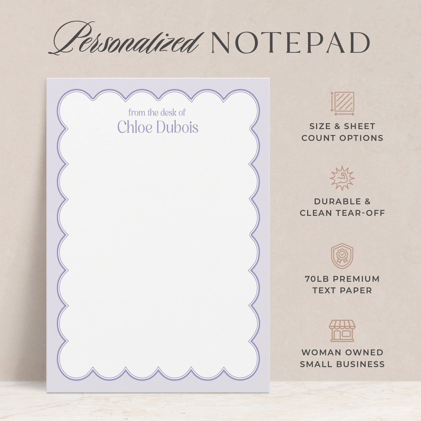 Scalloped: Notepad