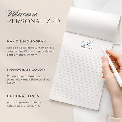 Elegant Monogram: Notepad