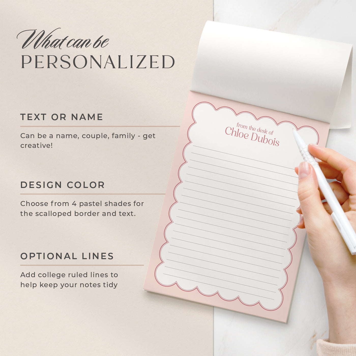 Scalloped: Notepad