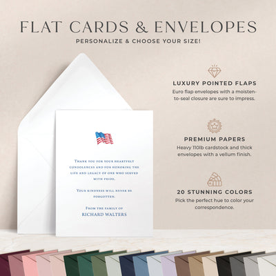 Honor Thank You Flat Cards