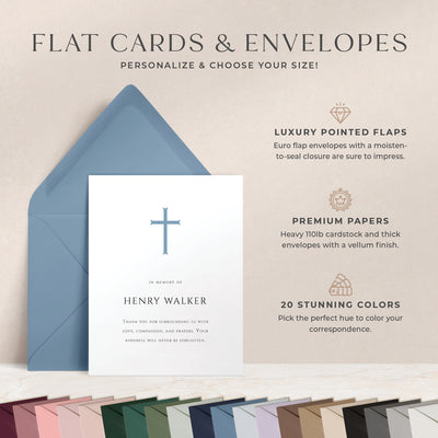 Reverence Thank You Flat Cards