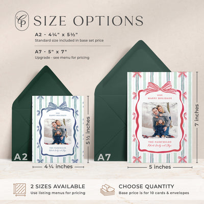 Ribbons & Bows: Holiday Cards