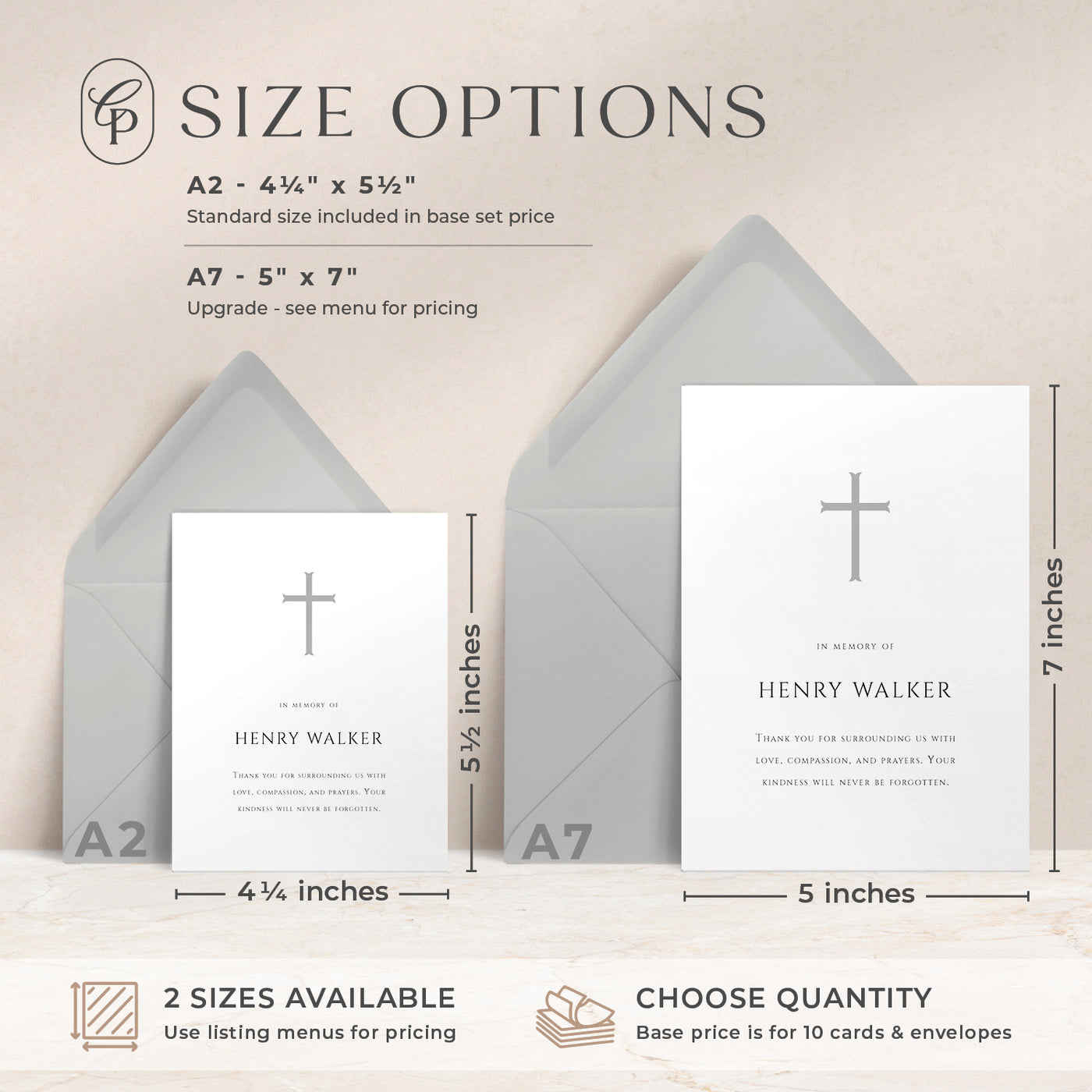 Reverence Thank You Flat Cards