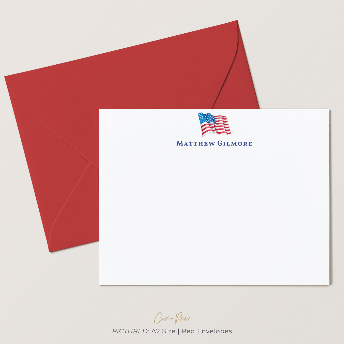 American Flag: Flat Card Set