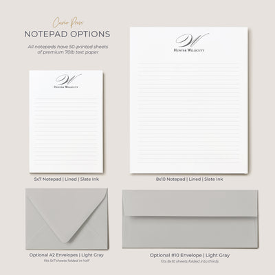 Elegant Monogram: Notepad