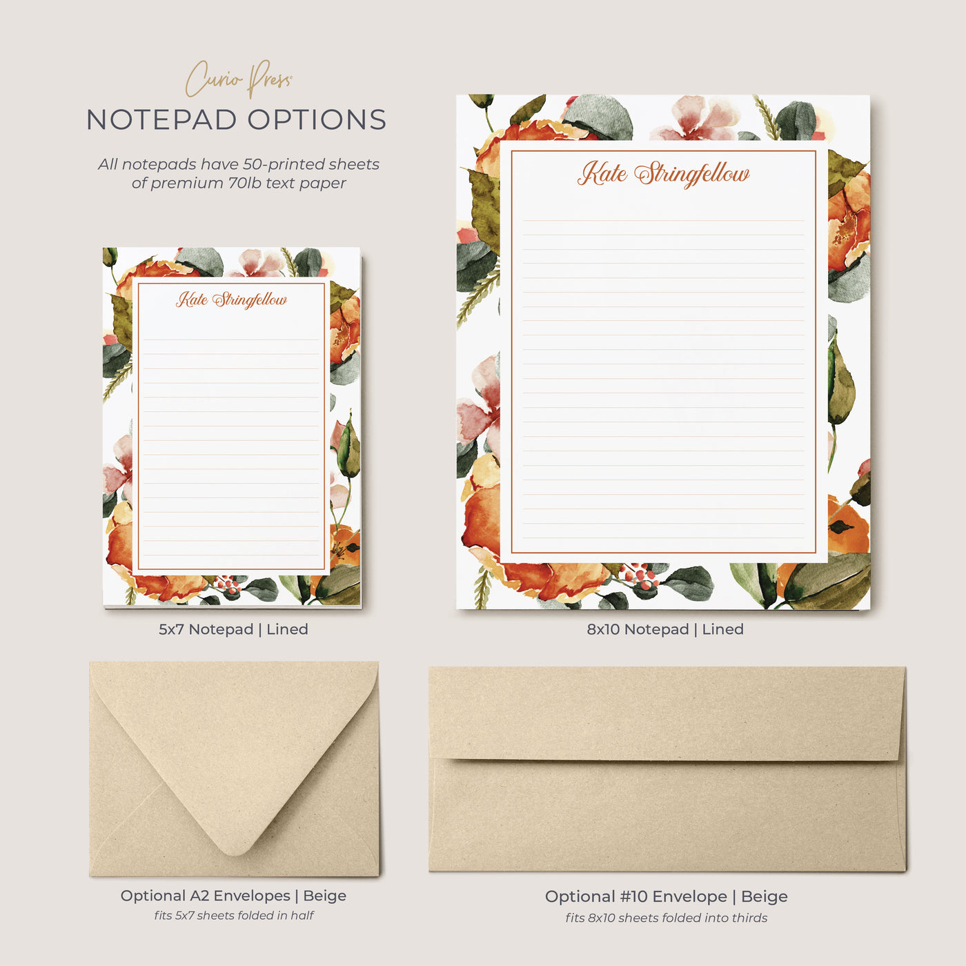 Fall Tones: Notepad