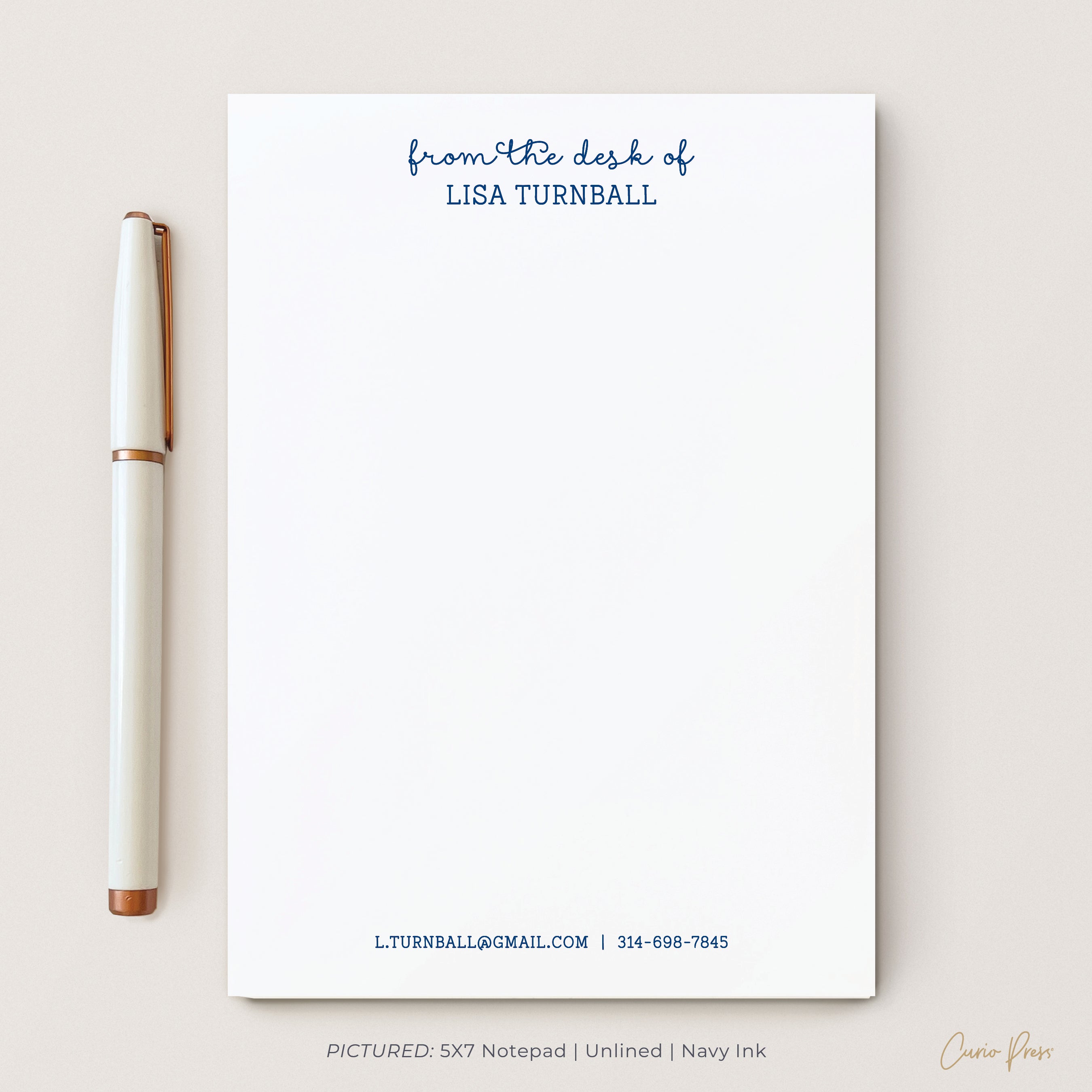 Personalised Note Format Fancy Notes