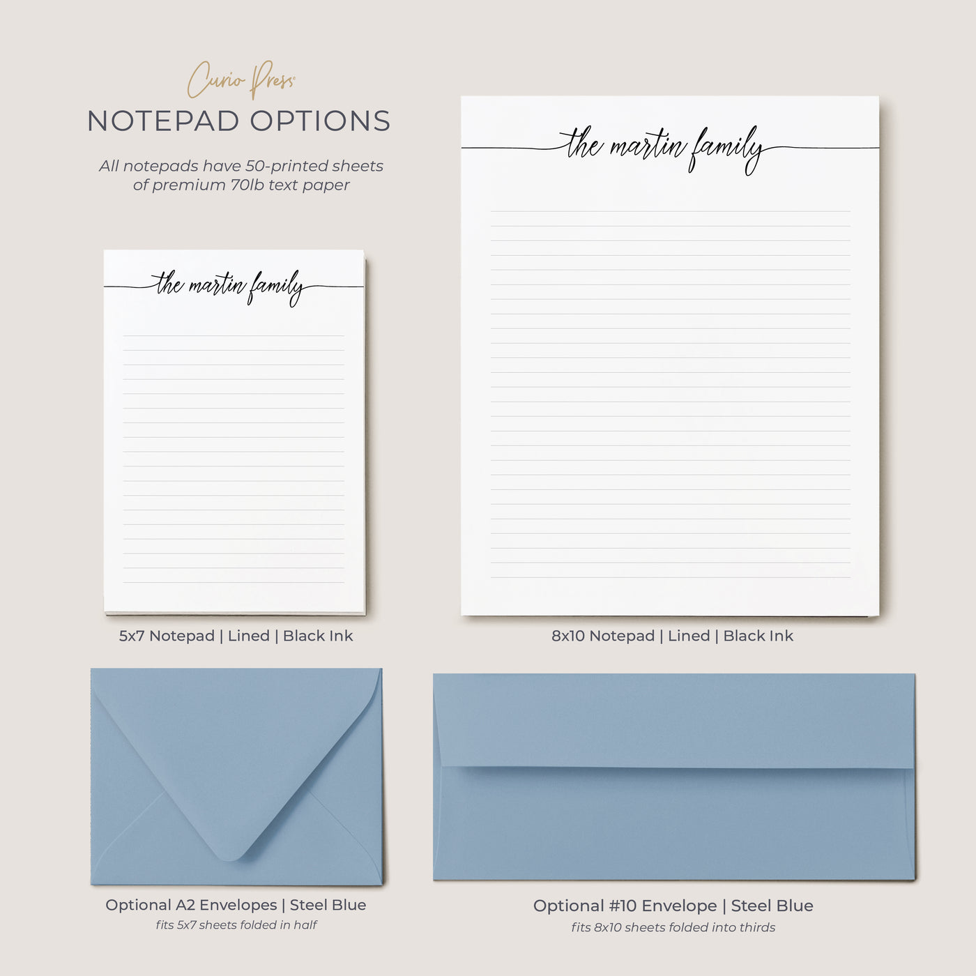 Flowing Script: Notepad