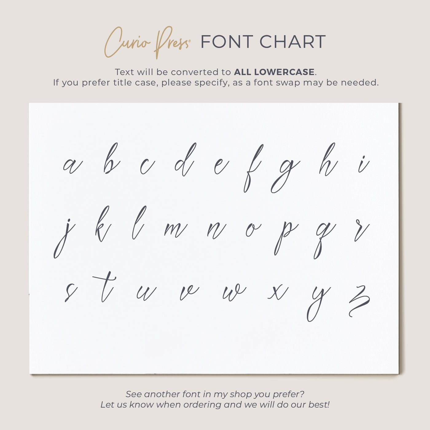 Flowing Script | Personalized Notepad | Curio Press