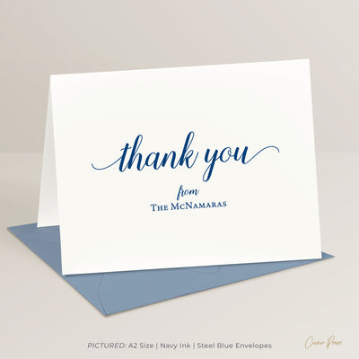 Graceful Thank You: Folded Card Set