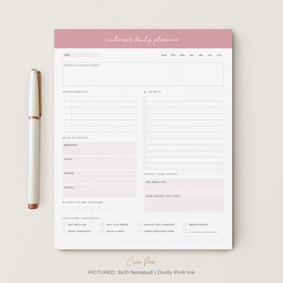Intentions Daily Planner: Notepad