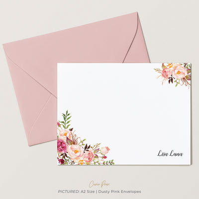 Painted Florals I: Flat Card Set
