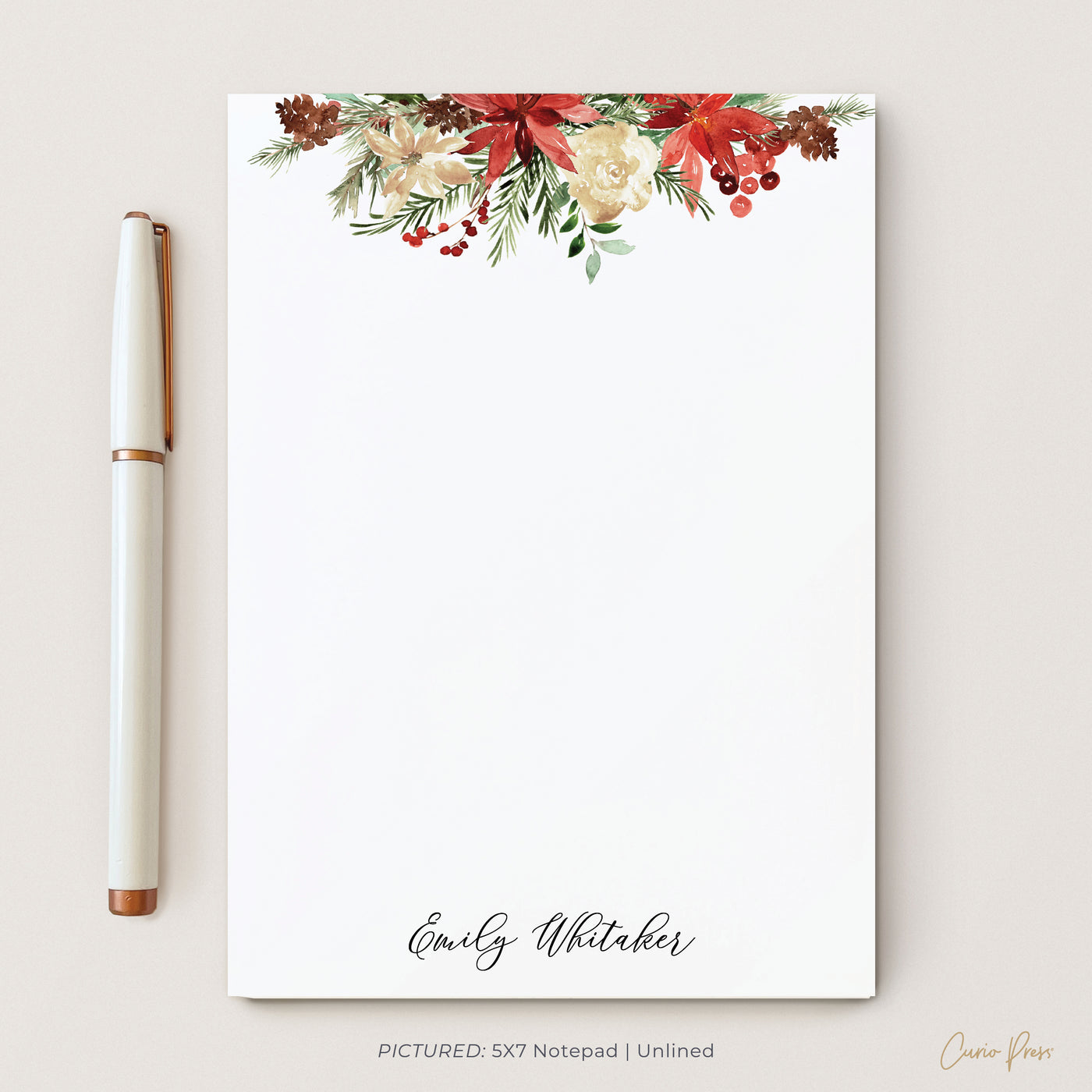 Poinsettia: Notepad