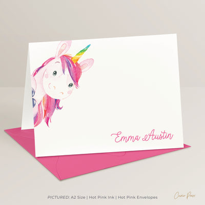 Rainbow Unicorn: Folded Card Set