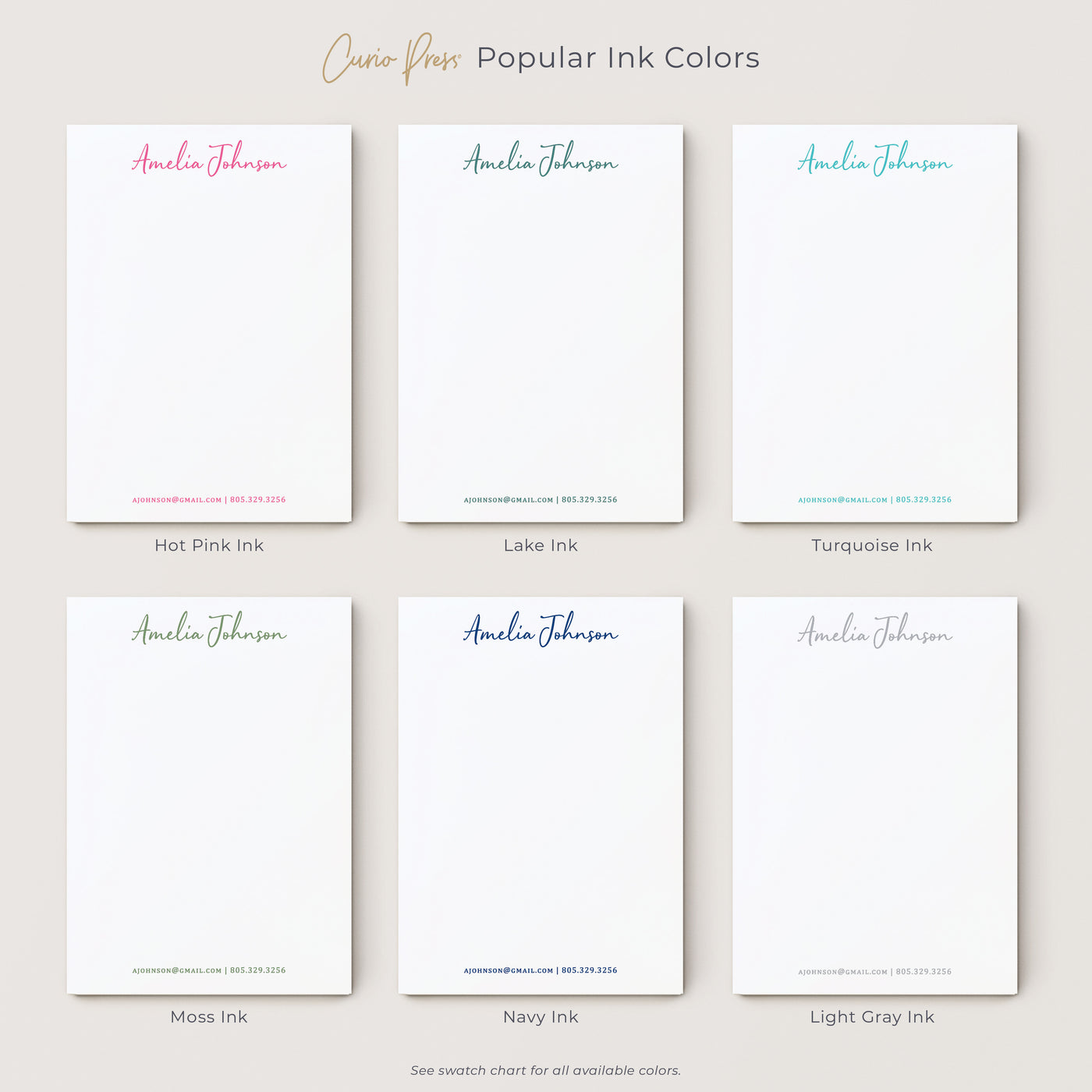 Sophisticated | Customized Notepad | Curio Press